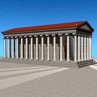 Greek Ionic Temple