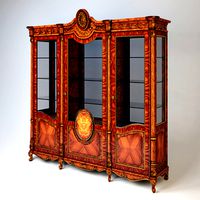 Pistolesi mobili Tresor - 3 doors glass Cabinet