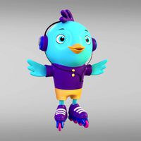 Cartoon Man Chicken