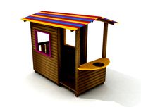 Play Equipments 10 Wood Little House