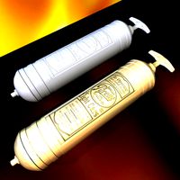 Fire Extinguisher Brass 01 vintage circa 1910s