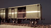 Railway Covered Goods Wagon 18T Vr.5 DR-Green