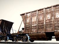 Railway Hopper Car vr2