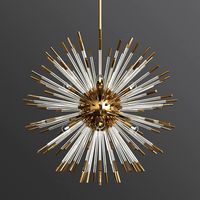 Large Chandelier in Brass