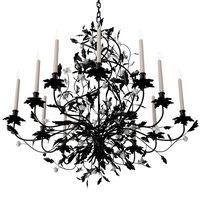 Pouenat - Ebene chandelier