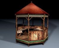 Gazebo Low Poly