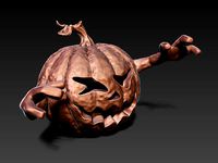 Halloween's Pumpkin Monster for 3D Printing