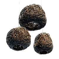 Lamp Rattan sphere hive n2