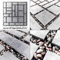 Tile square pebble low 2 n2