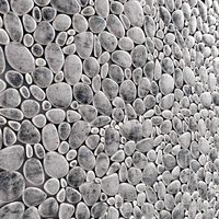 Panel smooth pebble many part
