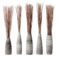 Vase concrete pebble branch decor n8