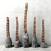 Branch twist stone vase