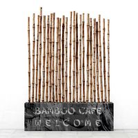 Bamboo decor text fundament
