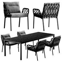 Solpuri Caro chair Soft table set