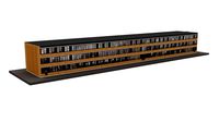 Realistic European City Block Building 3d model 33