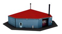 Realistic European City Block Building 3d model 22