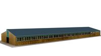 Realistic European City Block Building 3d model 01
