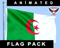 Algeria Flag (animated)
