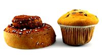 Cinnamon roll + Muffin