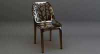 Tree Brown Plastic Transparent Chair