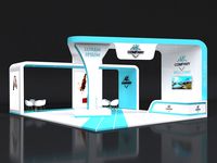 Exhibition Booth Stand Stall 10x8m Height 450 cm 4Side Open