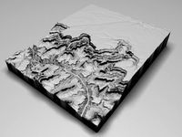 The Grand Canyon in Arizona United States Low Poly 3D Model