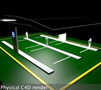 Electric Vehicle / Car Solar Panel Charging Station Complex