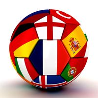 Euro 2016 France Ball World Flags