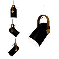Le Klint Carronade Spot Pendant Black Small