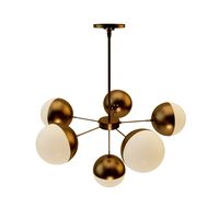 Suspended lamp copper light chandelier 7
