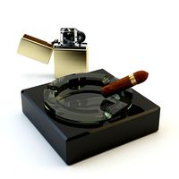 Zippo and and cigar