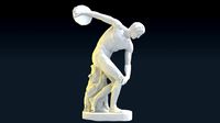Discobolus Statue Stylized
