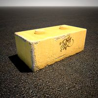 Yellow Concrete Bock Barricade