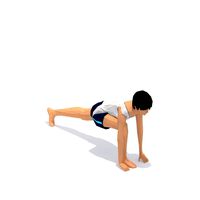 Lunge Yoga Exercise Woman Animation