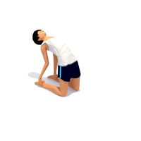 Camel Yoga Exercise Woman Animation