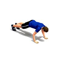 rock climber pushups Exercise Man Animation