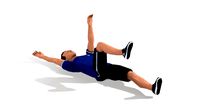 Dead Bug Exercise Man Animation