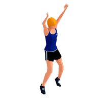 Jumping Jack Exercise Woman Animation