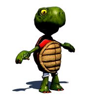Comic Turtle V2 Riged