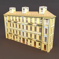 Apartment House #98 Low Poly 3d model