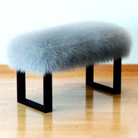 Mognolian lamb bench wood legs