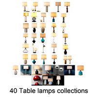 Photo Realistic Table Lamp Collection