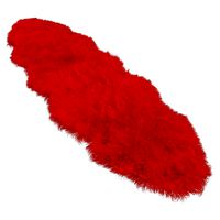 Artificial sheepskin red