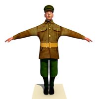 Low Poly WW1 British Soldier