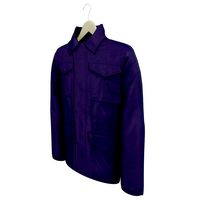 Low Poly Men's Blue Coat On A Hanger