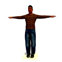 Low Poly African Man A