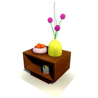 Side Table With Decor