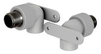 Elbow combined with fastening outer