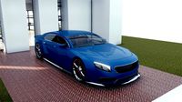 BLENDER EEVEE Brandless Extended Wheelbase 4 door sedan