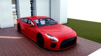 BLENDER EEVEE Brandless Extended Wheelbase 4 door coupe